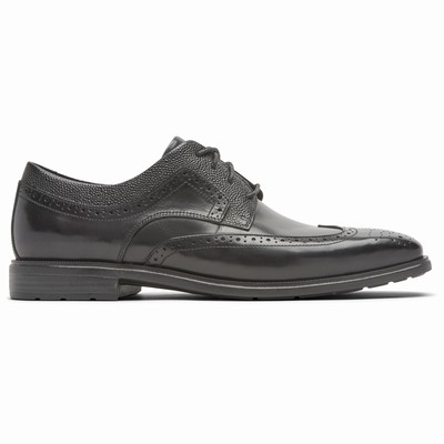 Sapatos Oxfords Rockport Farrow Wingtip Homem Pretas PT-56308